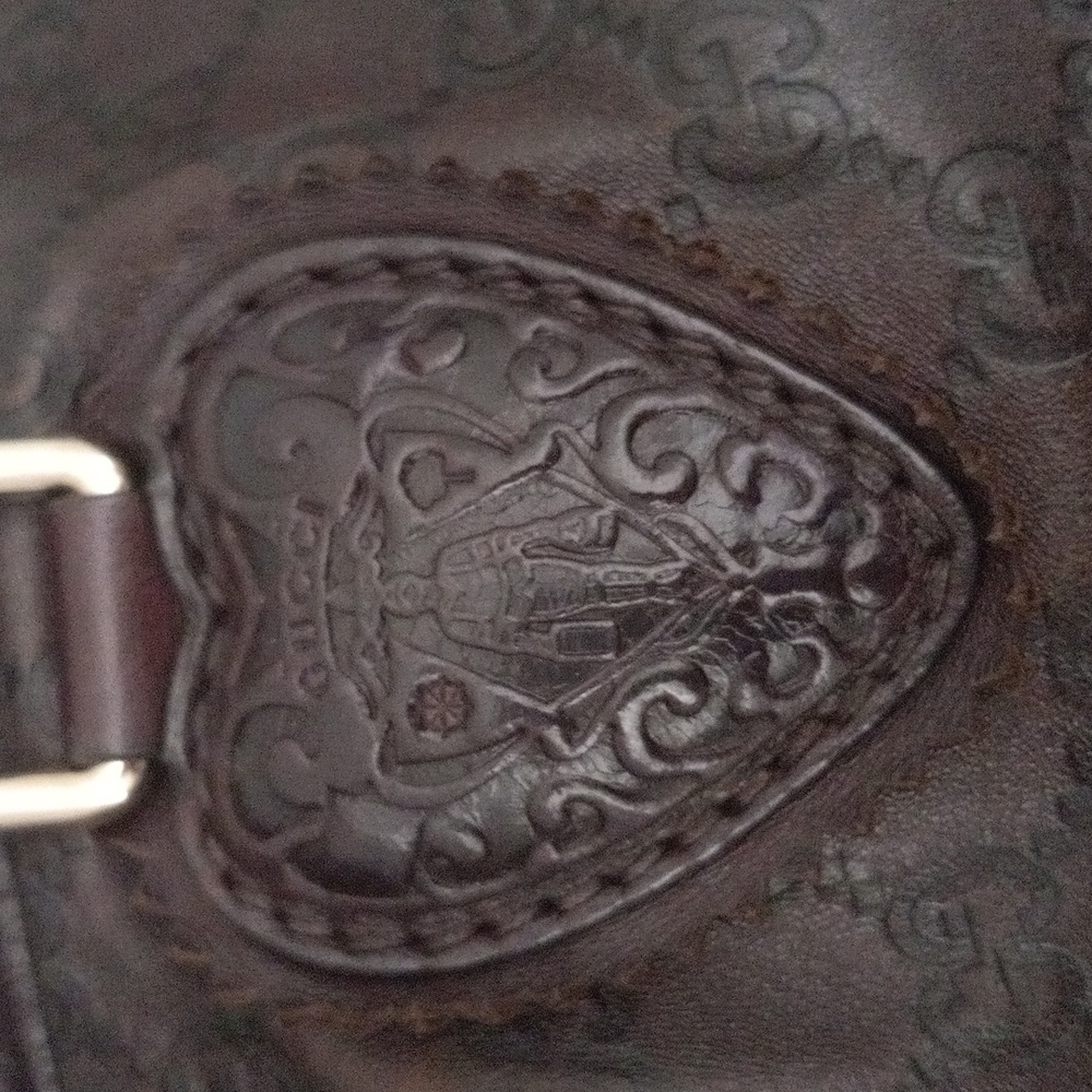 Authentic Gucci GG Monogram Supreme Guccissima Leather Tassels Tribeca Tote Bag - Picture 5 of 12